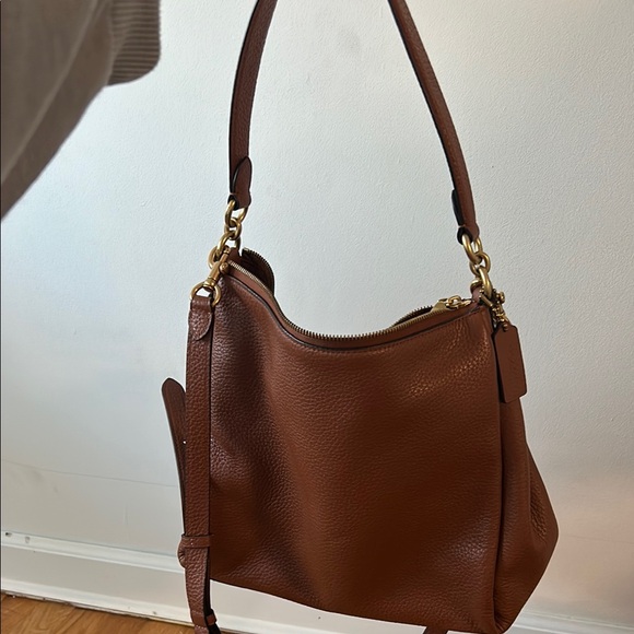Coach Brown Leather Shoulder Bag - Picture 5 of 10
